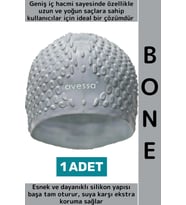 #Bone Su Sızdırmaz Esnek Yumuşak Silikon Havuz Deniz Yüzme Kulağa Su Geçirmez Büyük Beden Saç Bonesi