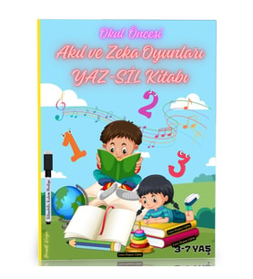 Okul Öncesi Akıl ve Zeka Oyunları YAZ-SİL Kitabı