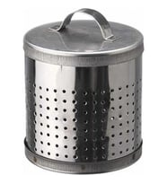 ÇELİK BÜYÜK DEMLİK İÇİ ÇAY SÜZGEÇ YÜKSEKLİK= 7CM ÇAP= 6CM (5365)