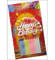 Northcity 12 Adet Rengarenk Happy Birthday Doğum Günü Mumu - Parti Süsleme