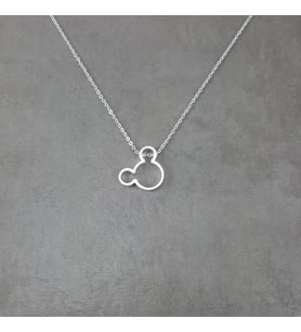 925 Ayar Gümüş Mickey Mouse Hediyelik Kadın Kolye