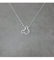 925 Ayar Gümüş Mickey Mouse Hediyelik Kadın Kolye