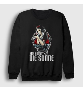 Presmono Unisex Siyah Kommt Die Sonne Rammstein Sweatshirt 437401tt