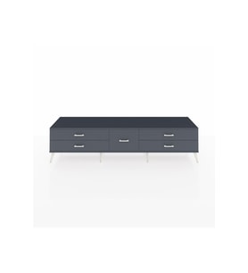 Hyperion TV Ünitesi 5 Çekmeceli  220x44x51 Antrasit-Aytaşı/Antrasit