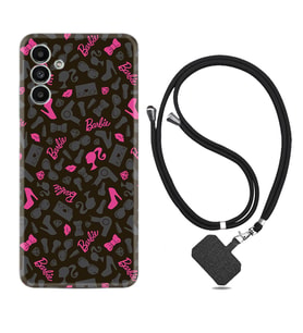 Samsung A23 A31 A32 A50 A51 A52 A53 A70 Kılıf Boyun Askılı Silikon Barbie and Shoes 1413