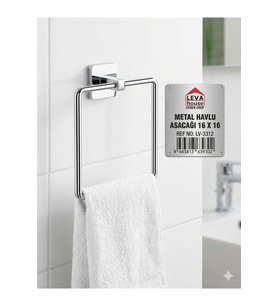 HAVLU ASSCAĞI KARE 16 X 16 KROM YQPIŞKANLI PMK-568