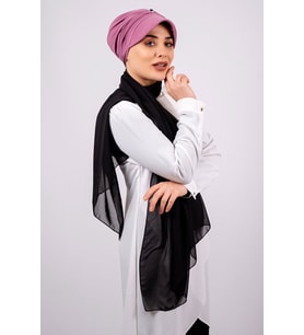 Gül Kurusu Pratik Hazır Geçmeli Tesettür Bone Viskon Kumaş Şapkalı Aksesuarlı 2104_18