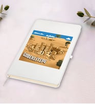 Göbeklitepe Tasarımlı Beyaz Defter