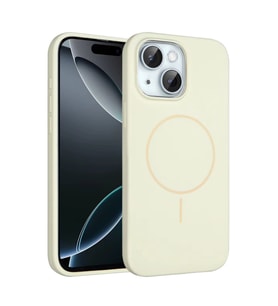 İphone 14 Kılıf Jully Magsafe Kapak - Bej