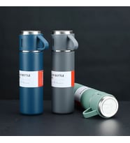 Paslanmaz Çelik Bardaklı Termos Seti 500 ML
