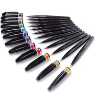 Sing Pen Brush İnce Uçlu Fırça Kalem TURUNCU