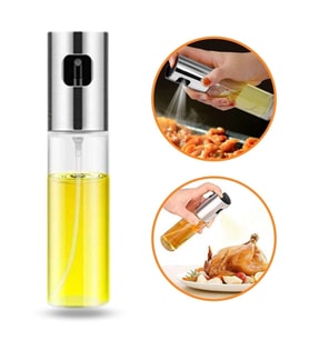 Durukar® 100ml Kapasiteli Şeffaf Spreyli Yağdanlık Sosluk Yağ Püskürtücü Yağ Şişesi