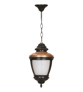 AVONNI BFE-68011-BSY-OP Kahverengi/Siyah Boyalı Dış Mekan Aydınlatma E27 Aluminyum Polikarbon Cam 26cm