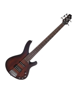 Cort ARONA5OBR Artisan Arona Serisi 5 Telli Aktif Bas Gitar (Profesyonel)  Sandberg Tasarımı Köprü ve Manyetikler, Aktif EQ Sistemi ve Open Pore Brown Bitiş