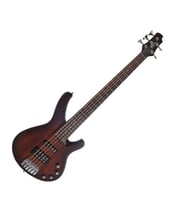 Cort ARONA5OBR Artisan Arona Serisi 5 Telli Aktif Bas Gitar (Profesyonel)  Sandberg Tasarımı Köprü ve Manyetikler, Aktif EQ Sistemi ve Open Pore Brown Bitiş