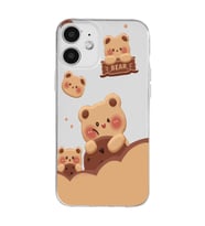 Iphone 12 Uyumlu Bear Tasarımlı Şeffaf Telefon Kılıfı