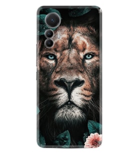 Xiaomi 12 Lite Kılıf Resimli Desenli Baskılı Silikon Leon Flowers 1333