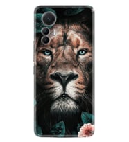 Xiaomi 12 Lite Kılıf Resimli Desenli Baskılı Silikon Leon Flowers 1333