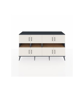 Kronos Konsol 8 Raflı 8 Kapaklı 176x59x99 Antrasit-Aytaşı/Çam