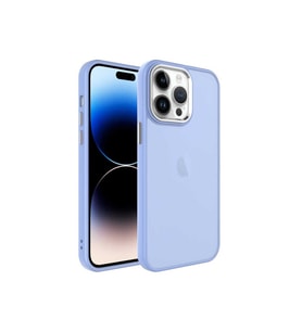 Apple iPhone 14 Pro Uyumlu Kılıf Buzlu Sert PC Zore May Kapak (Lila)