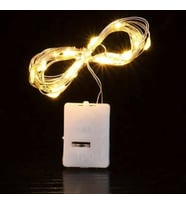 1 Metre Peri Led Mini Güç Kutulu Dekoratif led Piller Dahildir 1 adet (Sarı)