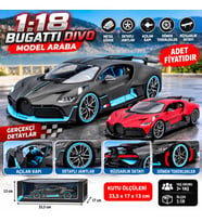 1:18 Bugatti Divo Model Araba (adet fiyatıdır)
