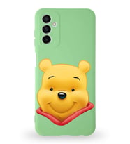 Samsung Galaxy M23 Uyumlu Lansman Kılıf Altı Kapalı İçi Kadife  Winnie-B Tasarımlı  Kapak (Şeffaf)