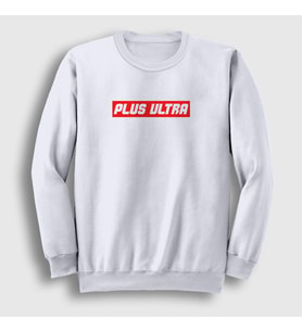 Presmono Unisex Beyaz Plus Ultra Anime Boku No Hero Academia Sweatshirt 234691tt (Beyaz)