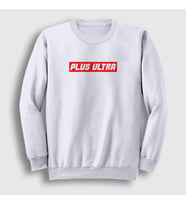 Presmono Unisex Beyaz Plus Ultra Anime Boku No Hero Academia Sweatshirt 234691tt (Beyaz)