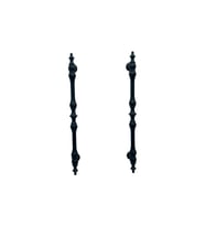 Şehzade Mat Siyah Mobilya Dolap Mutfak Çekmece Kulpu 96 Mm ( 9.6 Cm ) 10 Adet