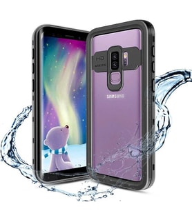 Samsung Galaxy S9 Kılıf Toz Kir Su Geçirmez Kapak (Siyah)