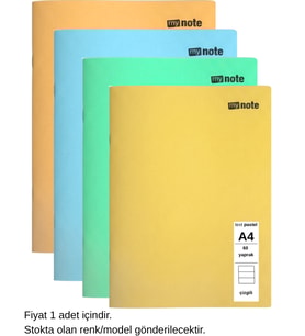 TEXT PASTEL DEFTER A4 60 YAPRAK ÇİZGİLİ 1 ADET