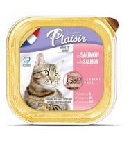 Plaisir Pate 100Gr Somon Balık Etli 1Adet Yaş Kedi Maması
