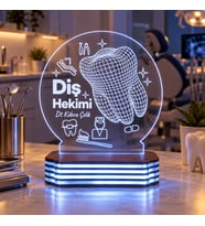 Diş Hekimine Özel Diş Tasarımlı Gece Lambası