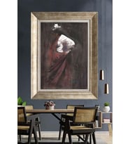GÜMÜŞ ÇERÇEVELİ PASPARTULU TABLO C142