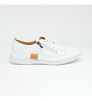 Günlük Hakiki Deri Kadın Sneaker (Beyaz)