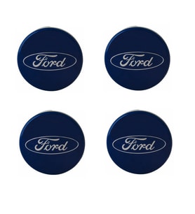 Ford Orjinal Jant Göbeği Jant Kapağı Takım Koyu Mavi 54,5 mm 4 Adet