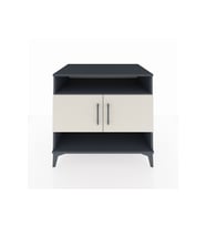Kronos Şifonyer 3 Raflı 2 Kapaklı 88x59x80 Antrasit-Aytaşı