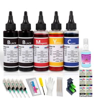 Canon PG-37, CL-38 Kartuş Uyumlu Forprint Dolum Seti 5X100ml (Siyah)