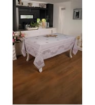 Viyana Lüx Jakar Kumaş Mor Masa Örtüsü Dikdörtgen 160x220 Cm - 1040 (Standart)