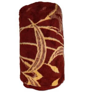 Lüks Peluş Çift Kişilik Uşak Battaniyesi, Kaliteli, Parlak, Uzun Ömürlü, 2.75Kg (Bordo)
