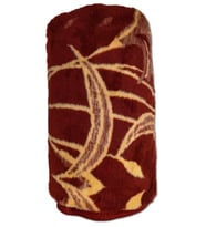 Lüks Peluş Çift Kişilik Uşak Battaniyesi, Kaliteli, Parlak, Uzun Ömürlü, 2.75Kg (Bordo)