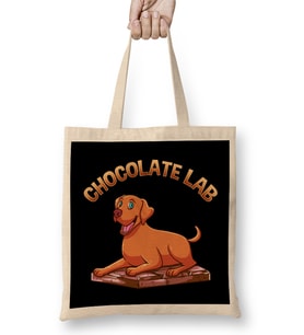 Cute & Funny Chocolate Lab Pun Brown Labrador Dog Bez Çanta Uzun Saplı