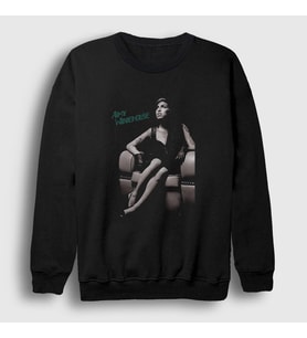 Presmono Unisex Siyah Back To Black Amy Winehouse Sweatshirt 151801tt