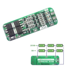 3S 20A 11.1V BMS Pil Koruma Balans Kartı 18650 lityum Li-ion Batarya 