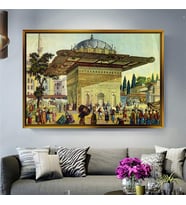 Altın Çerçeveli dekoratif tablo l854 (Gold)