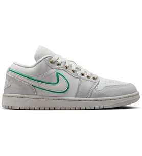 Nike Jordan 1 Low Special Edition Leather Mens Sneaker Hakiki Deri Erkek Günlük Spor Ayakkabı Gri Yeşil
