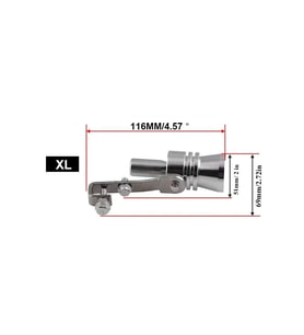Islık Ve Turbo Sesli Egzoz Aparatı Xlarge Egzoz Islık