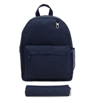 Koyu Denim Kalemlikli 0-8 Yaş Çocuk Sırt Çantası, Anaokulu-Kreş Sırt Çantası (Kot Mavisi)