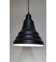 RİOLİGHT RETRO SİYAH İÇİ BEYAZ TEKLİ METAL SARKIT ÇAP:23CM